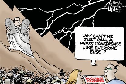 Political cartoon U.S. Mike Huckabee 2016