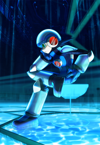 Rockman, waiting for his challenge to show up