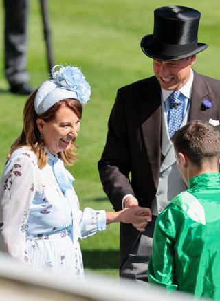 Carole Middleton and Prince William at Royal Ascot 2024