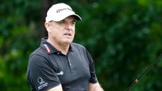 Paul McGinley in action during the 2022 MCB Tour Championship - Mauritius