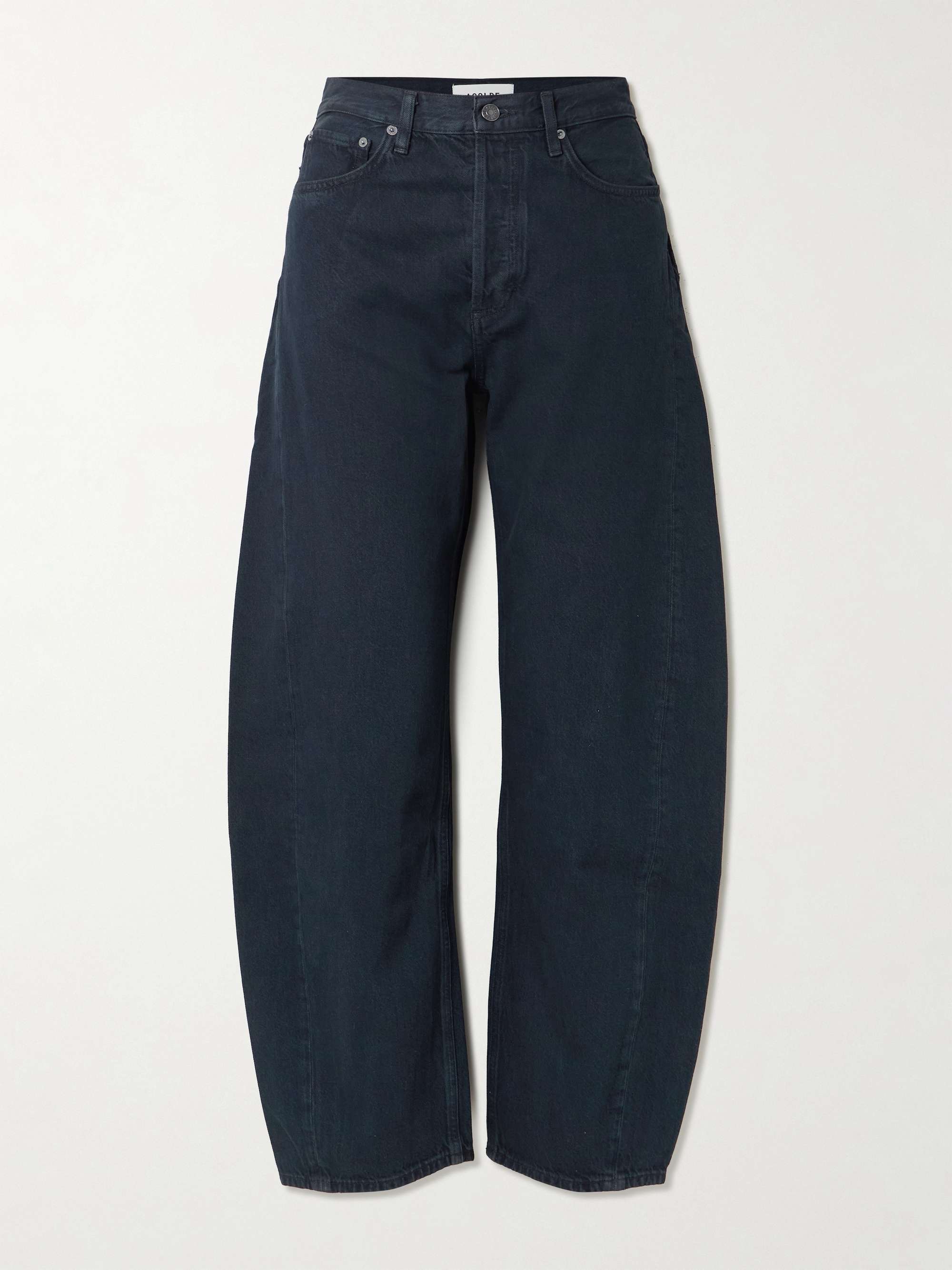 Luna Pieced High-Waist Tapered Jeans