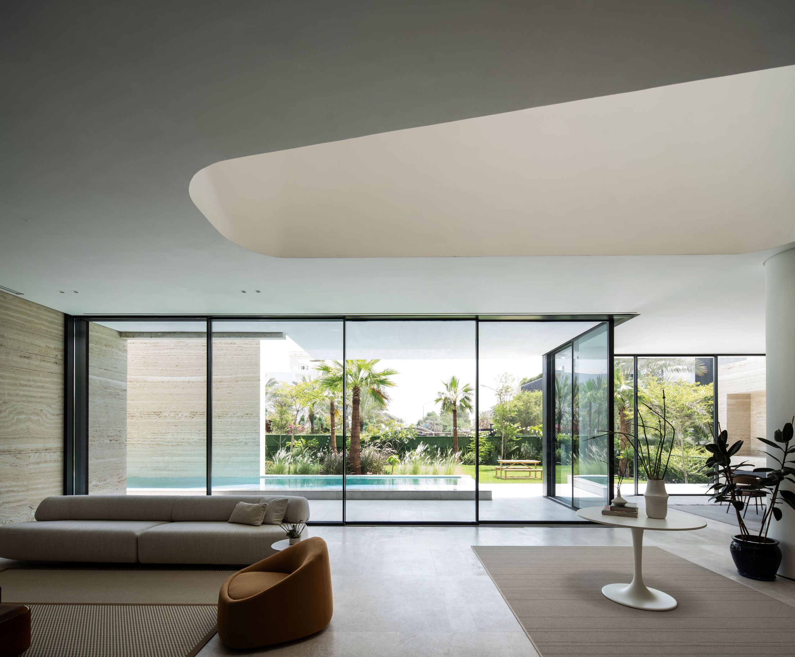 Tour an elegant Kuwait City home, with a vertical void at its heart