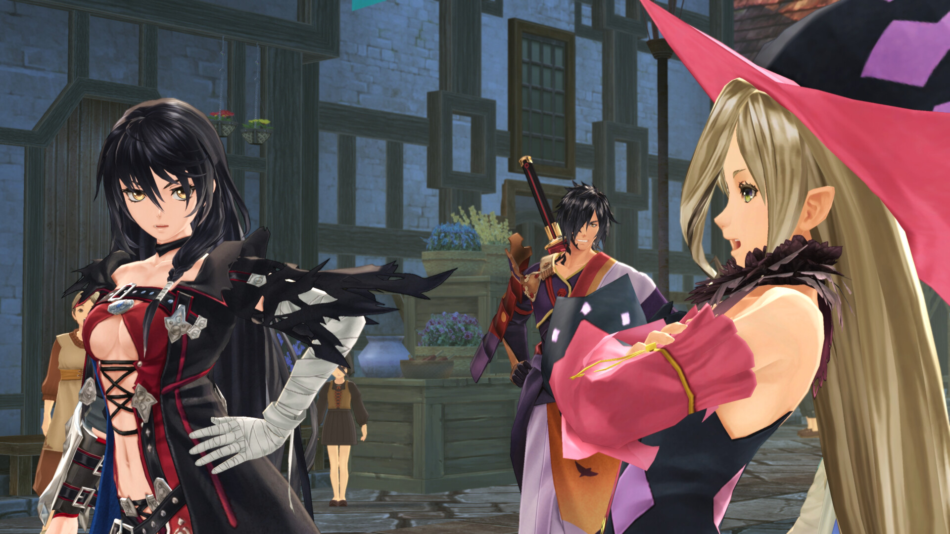Velvet talks to sorceress Magilou in Tales of Berseria Remastered
