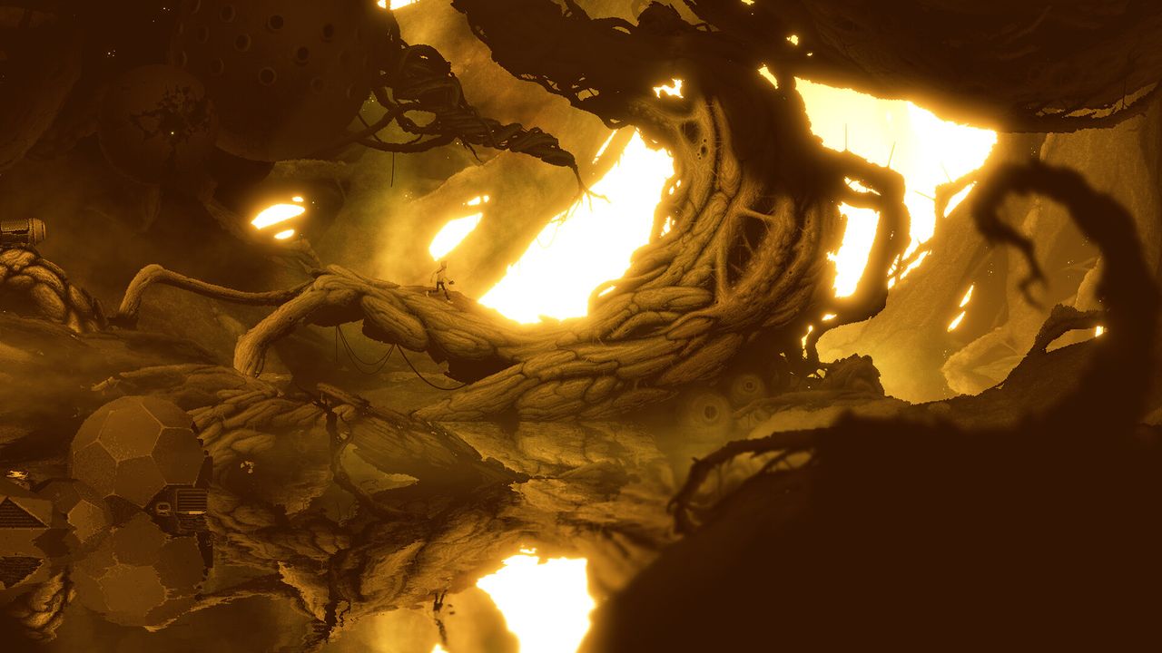 A screenshot from puzzle platformer Bionic Bay