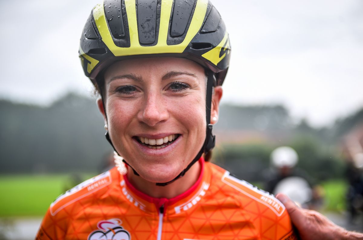 Race leader Annemiek van Vleuten (Orica-Scott)