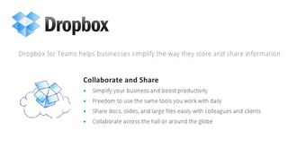 Dropbox for Teams: $795 annually for five users