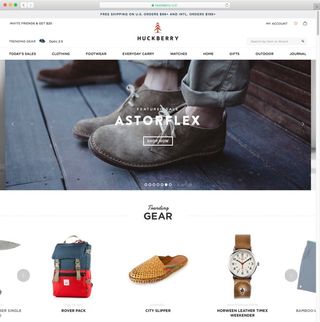 The full Huckberry site is revealed once you have signed up as a member