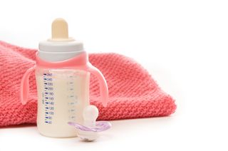 baby bottle, baby formula, milk, pacifier, baby