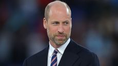 Prince William looks on in the presentation party after the UEFA Women's EURO 2025 Final match between England and Spain at St. Jakob-Park on July 27, 2025