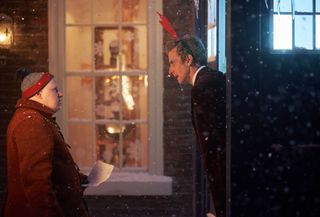 The Doctor and carol singer