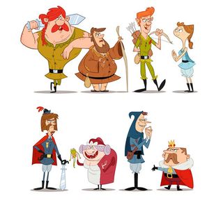 Robin Hood character designs