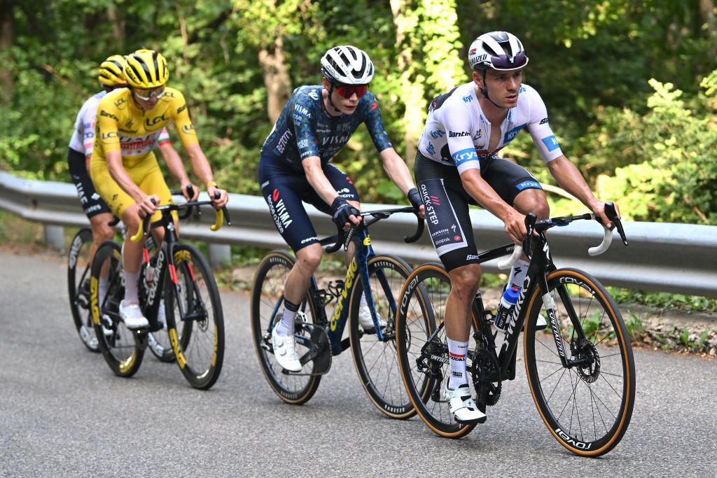 COL DE LA COUILLOLE FRANCE JULY 20 during the 111th Tour de France 2024 Stage 20 a 1328km stage from Nice to Col de la Couillole 1676m UCIWT on July 20 2024 in Col de la Couillole France Photo by Dario BelingheriGetty Images