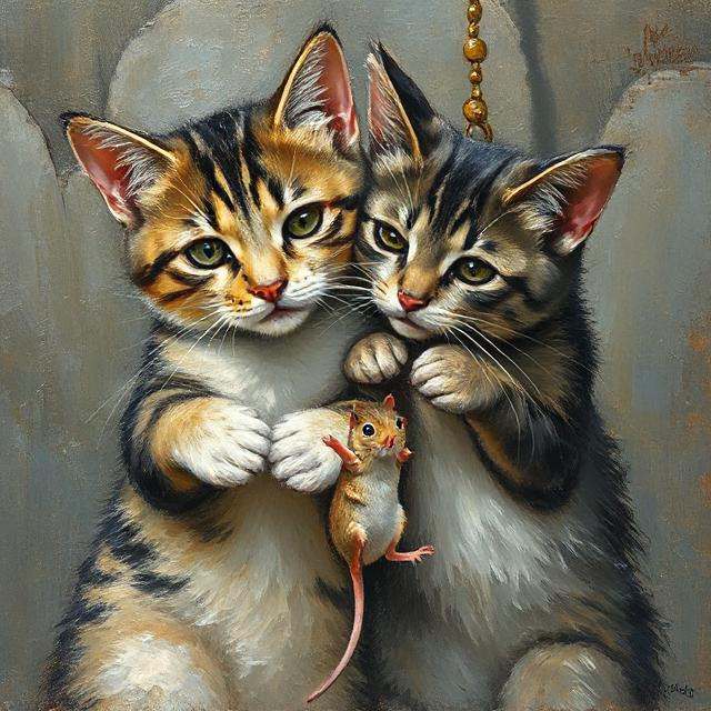cats and mouse as friends