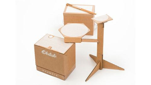 Play beats on boxes with the Obilab cardboard drum kit | MusicRadar