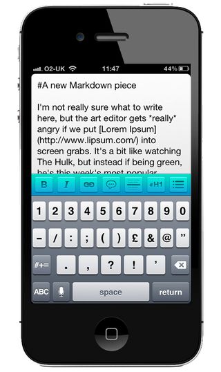 Markdown toolbar is a useful addition to the usual notebook app features list