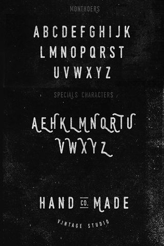 Free font: Monthoers