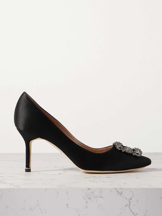 Hangisi 70 Embellished Satin Pumps