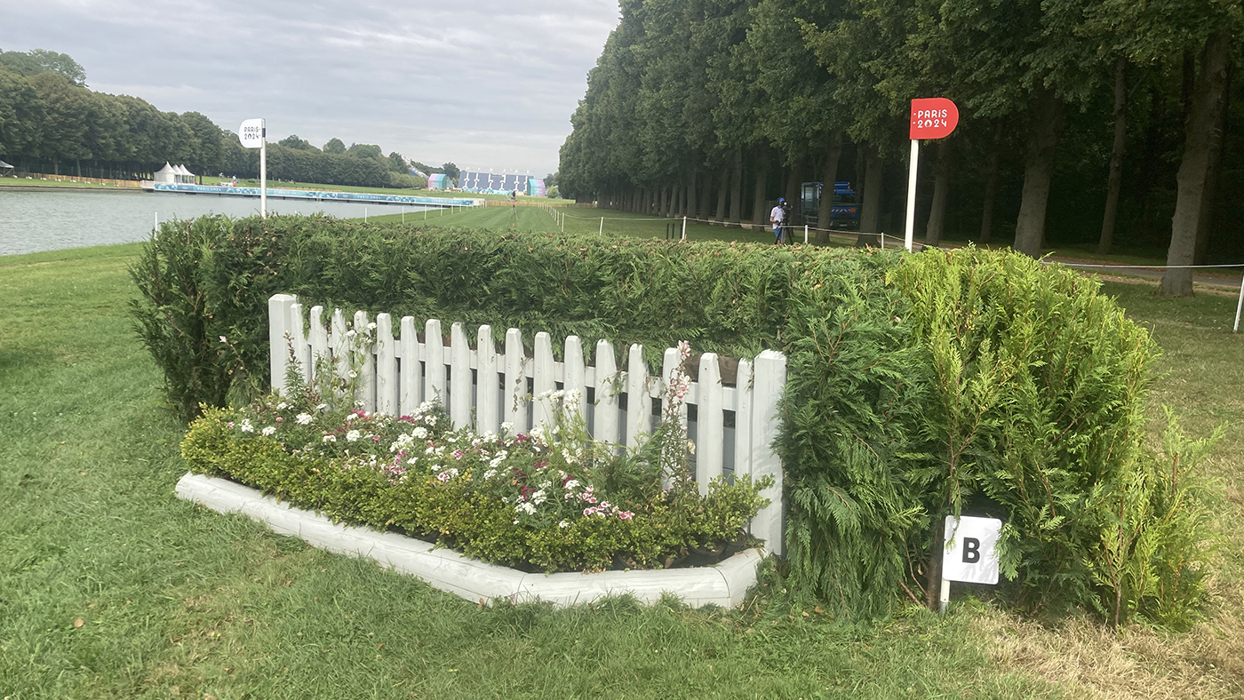 Paris Olympics cross-country course: fence 17b
