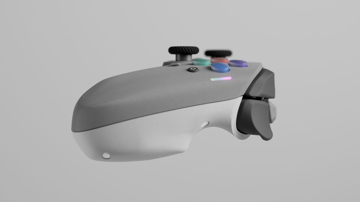 Genki's new controller about to go live on Kickstarter with a screen in the middle.