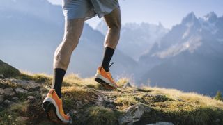 Trail runner's feet