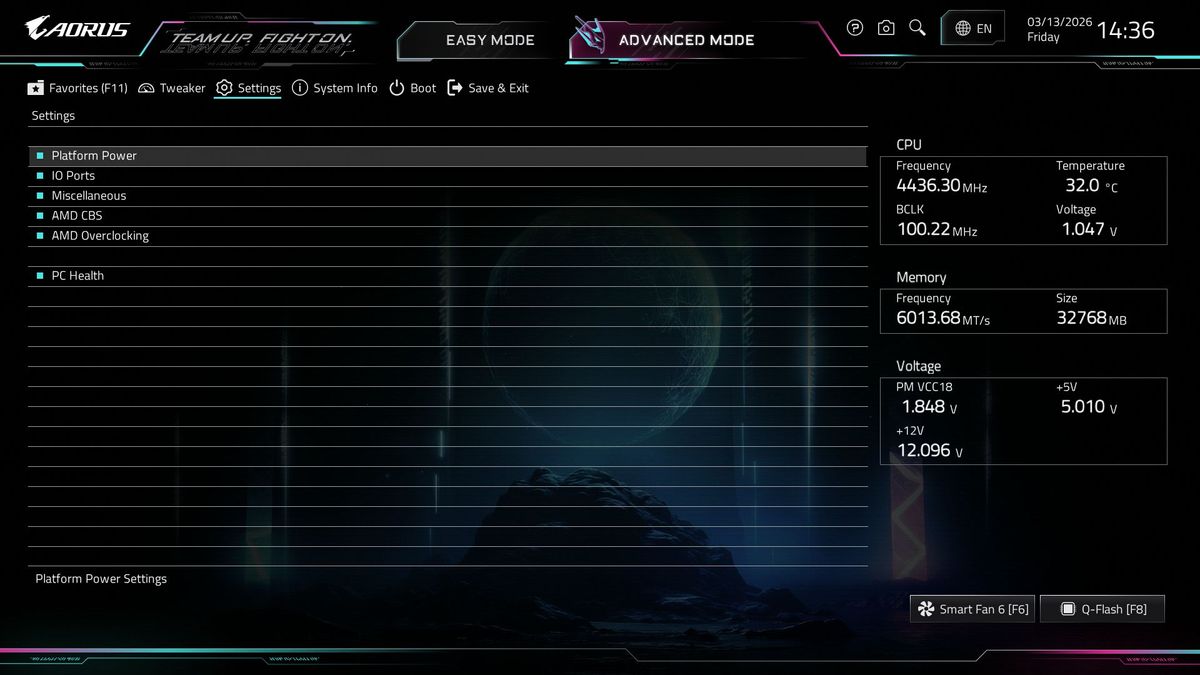 Gigabyte X870E Aorus Xtreme AI Top - BIOS