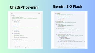 o3-mini vs Gemini 2.0 Flash screenshot