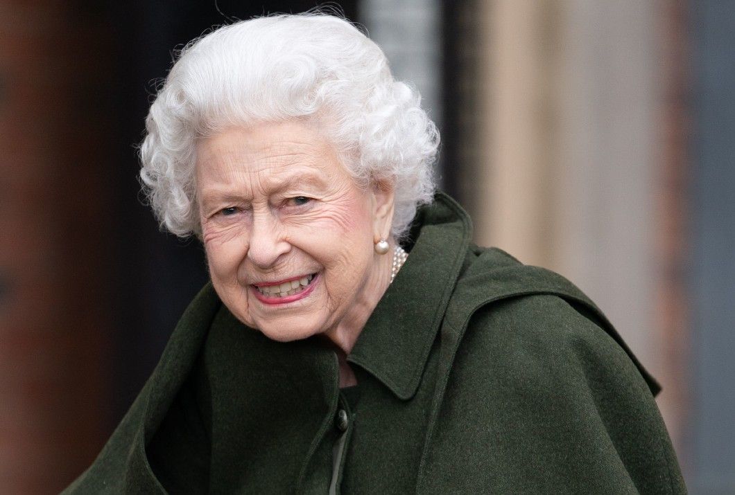 Queen Elizabeth II leaves Sandringham House after a reception with representatives from local community groups