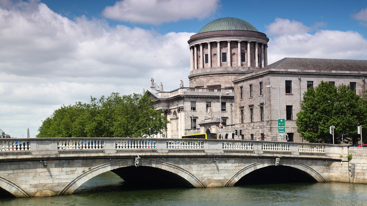 A view of the Irish High Court building in Dublin