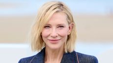 Cate Blanchett on a neutral background