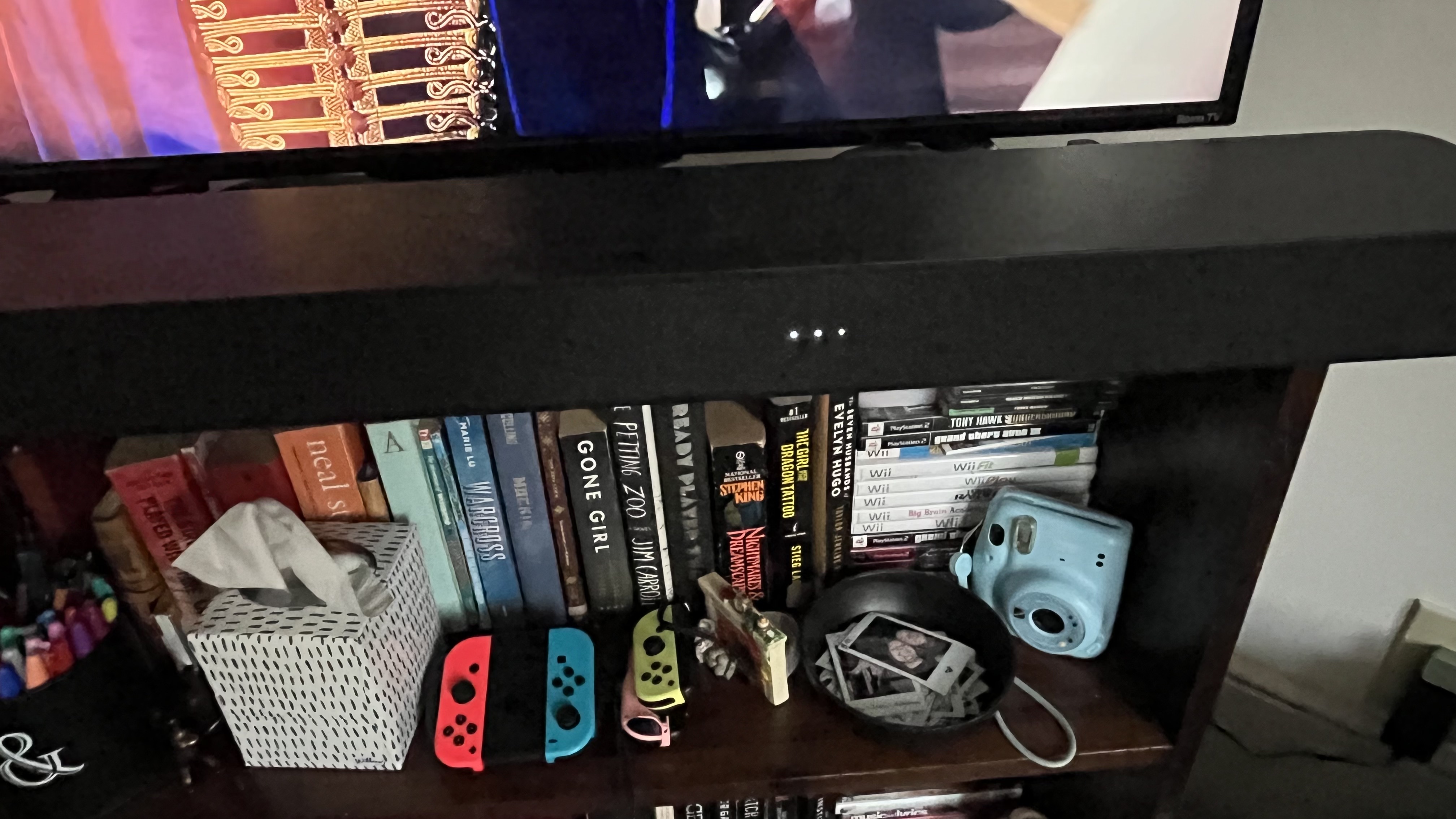 Amazon Fire TV Soundbar Plus on TV stand