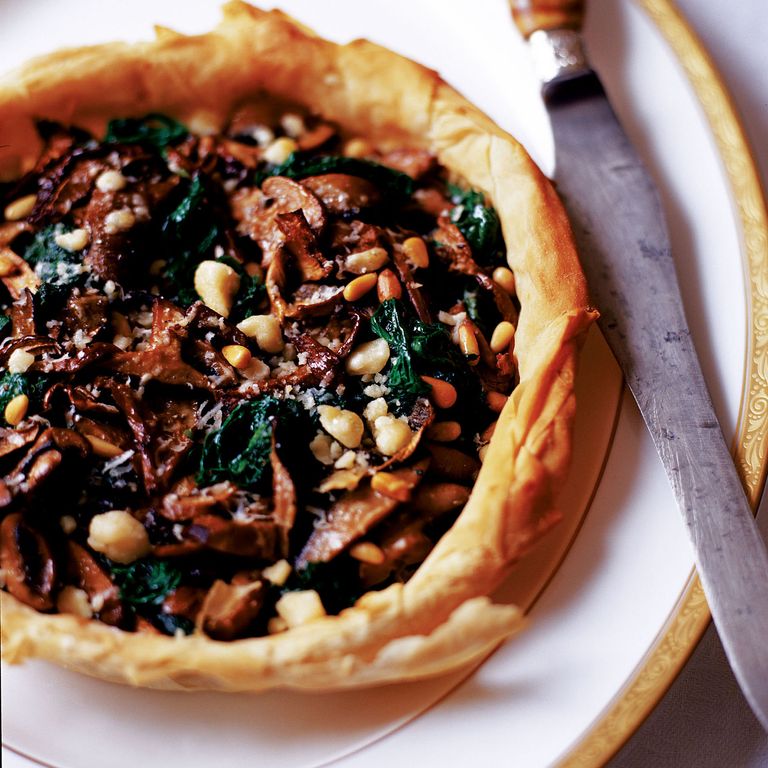 Spinach and Mushroom Filo Tart Recipe-vegetable recipes-recipe ideas-new recipes-woman and home