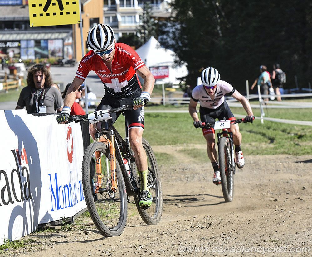 Mathias Flueckiger (Sui) Thomus-RN Racing Team and Anton Cooper (NZl) Trek Factory Racing XC