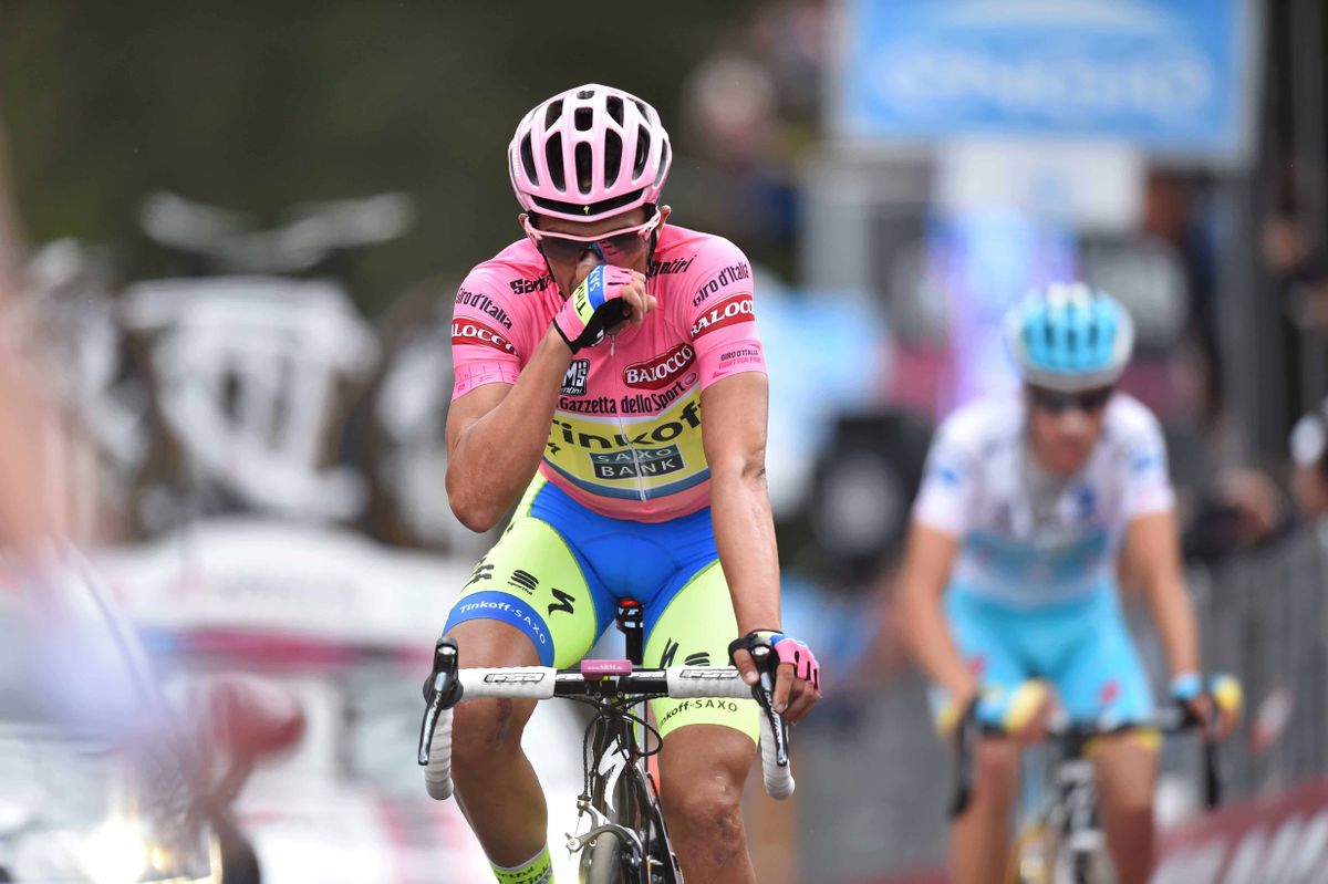 Alberto Contador finished third on the day