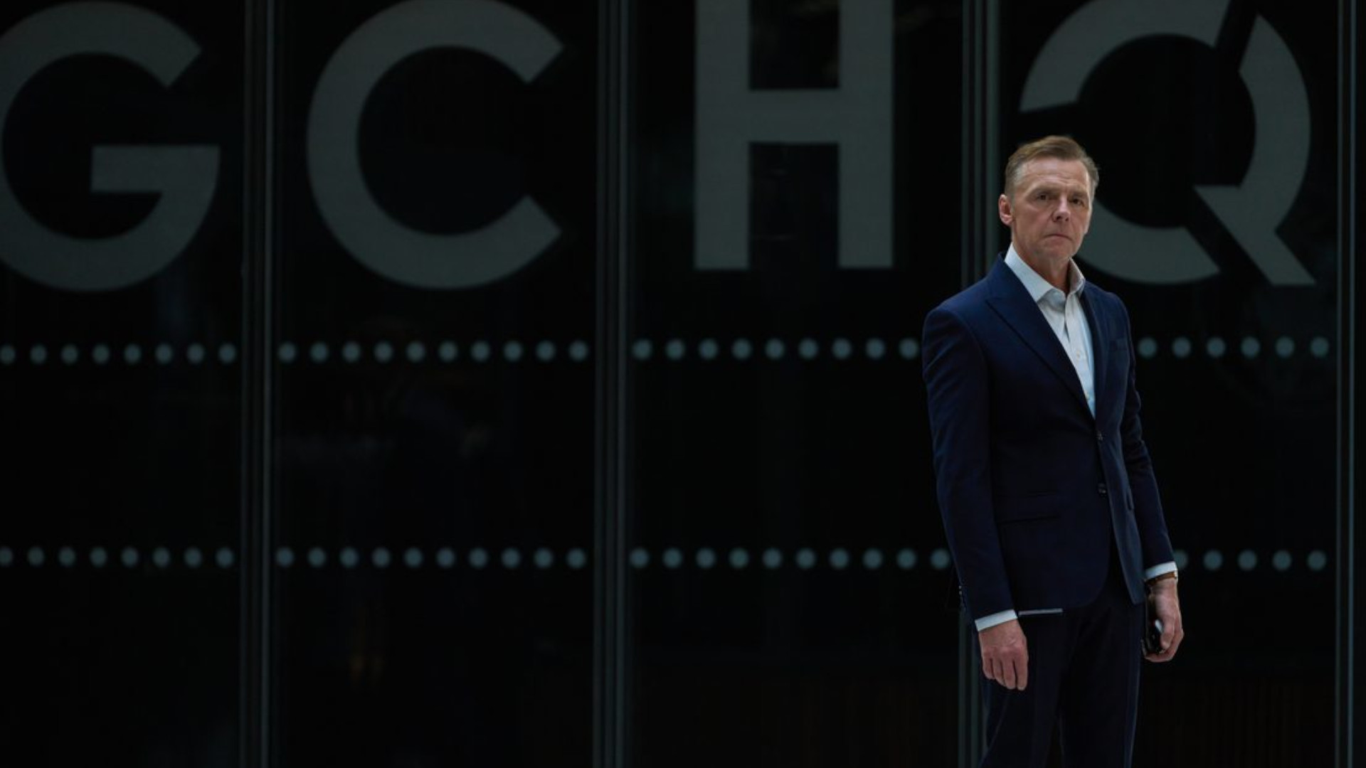 Simon Pegg in promotional image for "The Undeclared War" Season 2