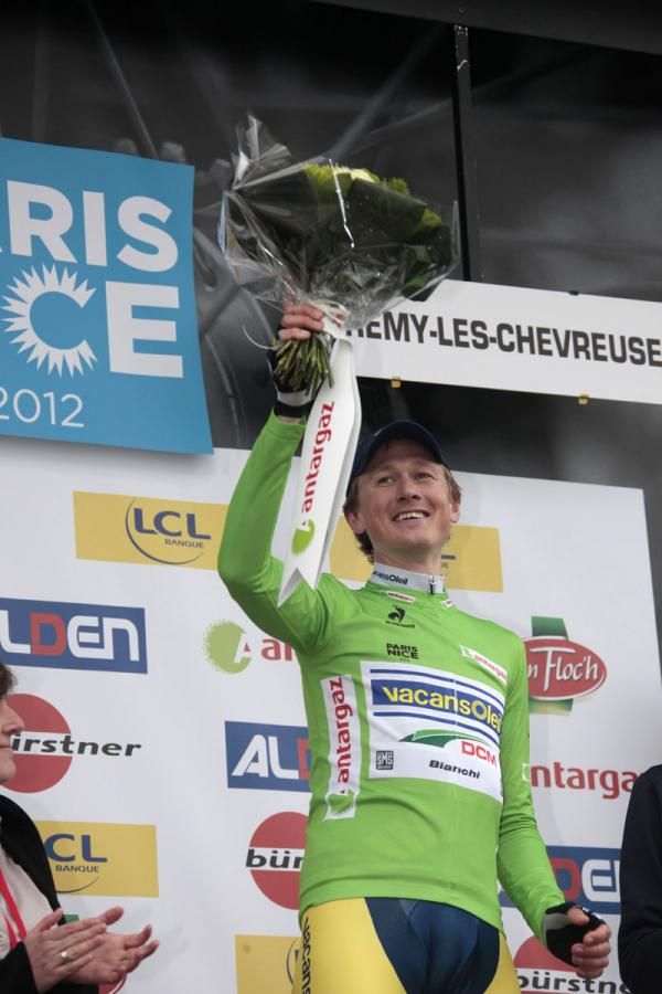 Gustav Larsson (Vacansoleil - DCM) in the green jersey