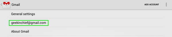 Select General Settings in Gmail