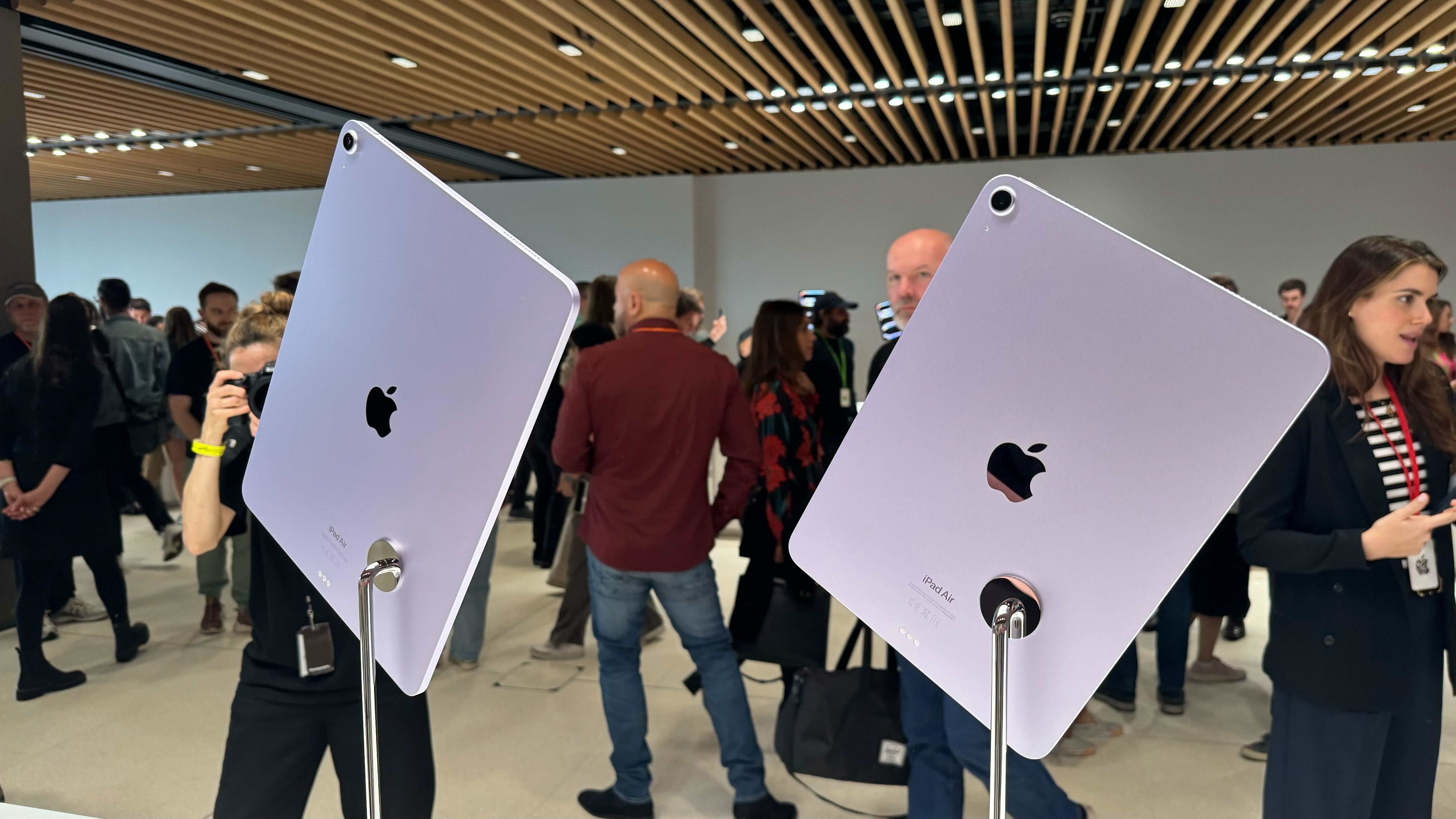 iPad Air 6 at Apple's Battersea London press showcase
