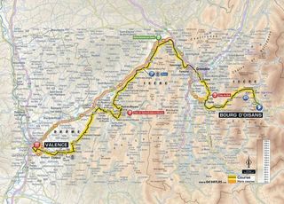 2018 Tour de France stage 13 map