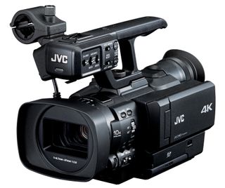 The jvc gy-hmq10 4k camcorder captures 3840x2160 resolution video.