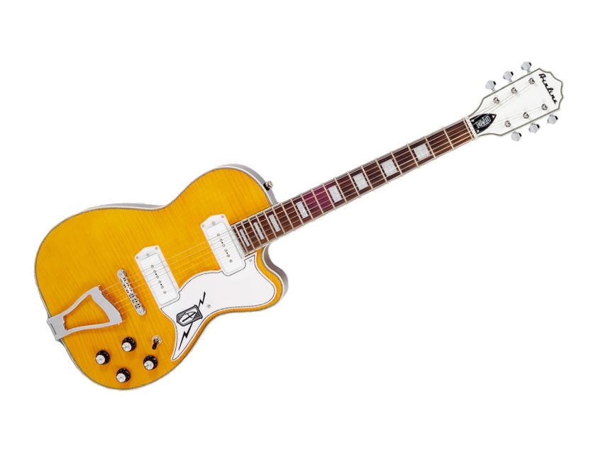 The P90 pickups have the trademark mid-range roar you'd expect.
