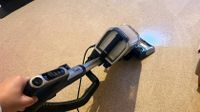 Shark Stratos Upright Vacuum being tested in writer's home