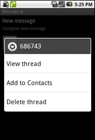 Delete android message threads