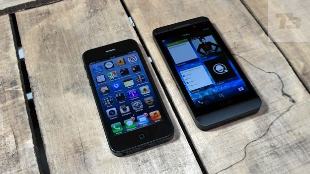 blackberry z10 vs iphone 5