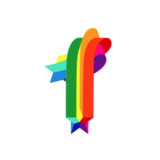 Rainbow typography