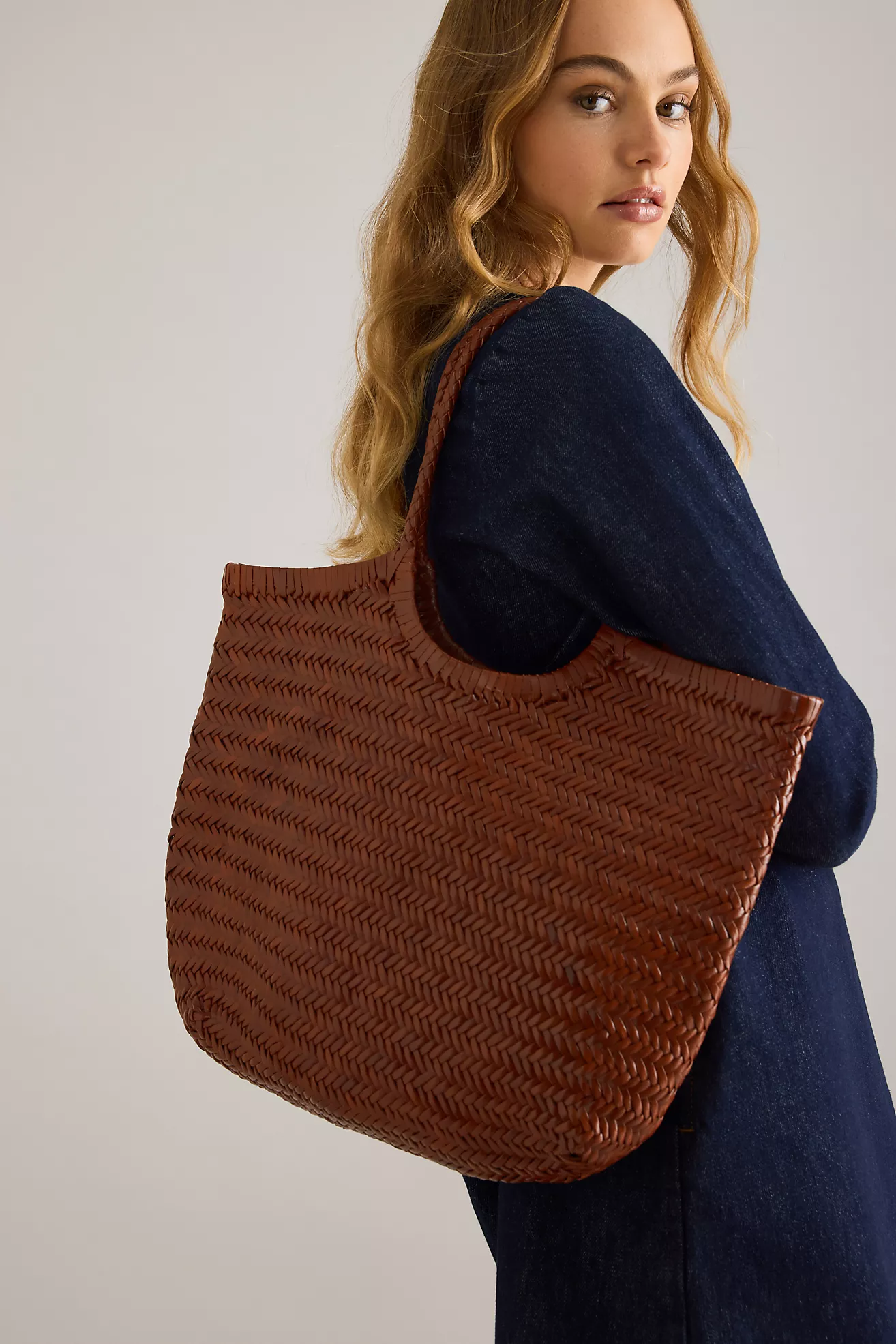 Nola Woven Leather Bag