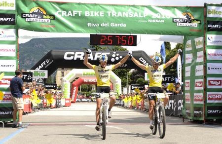 Team Bulls' Stefan Sahm and Karl Platt win the TransAlp overall for 2010