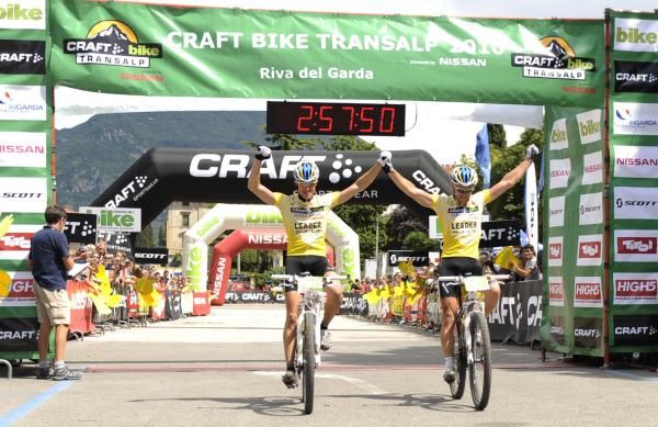 Team Bulls' Stefan Sahm and Karl Platt win the TransAlp overall for 2010