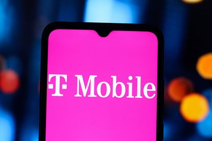 T-Mobile logo on a smart phone screen