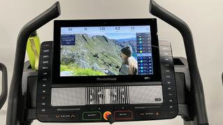 NordicTrack X22i treadmill review: image shows NordicTrack Commercial 2950 treadmill screen