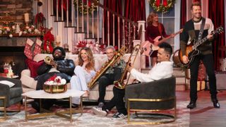 Carly Pearce and the band for CMA Country Christmas